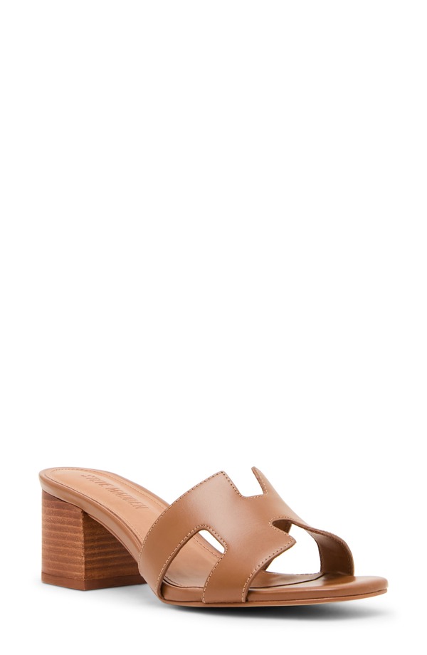 スティーブ マデン レディース シューズ 踵 サンダル Steve Madden Hana Slide Sandal Cognac Leather