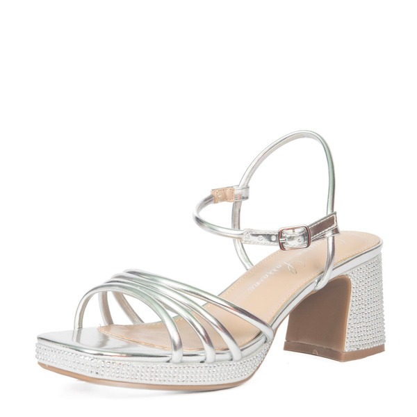 ローレンローライン レディース シューズ 踵 サンダル Lauren Lorraine Janie Sandalsilver しろがね色