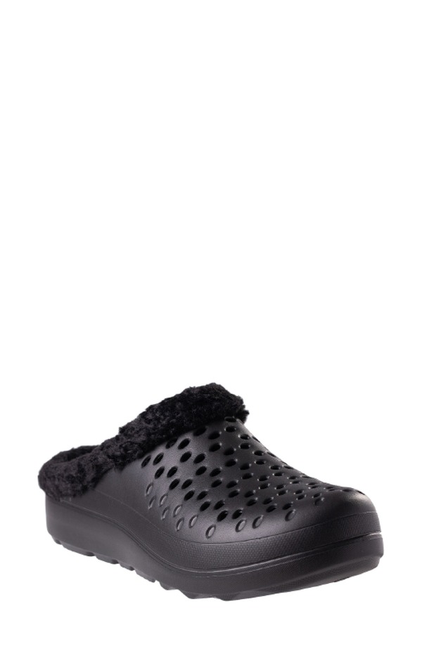 レヴィタライン レディース シューズ サンダル Revitalign Fusion Vitality Faux Fur Lined Clog Black 黒いこと