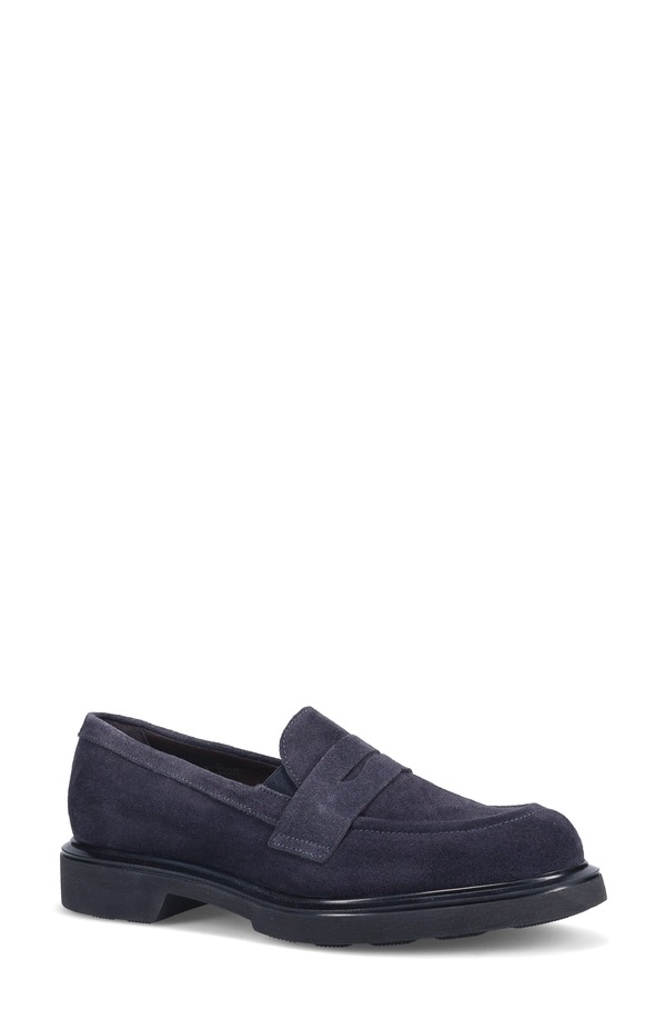 ロンホワイト レディース シューズ スリッポン・ローファー Ron White Amara Penny Loafer French Navy 米国海軍