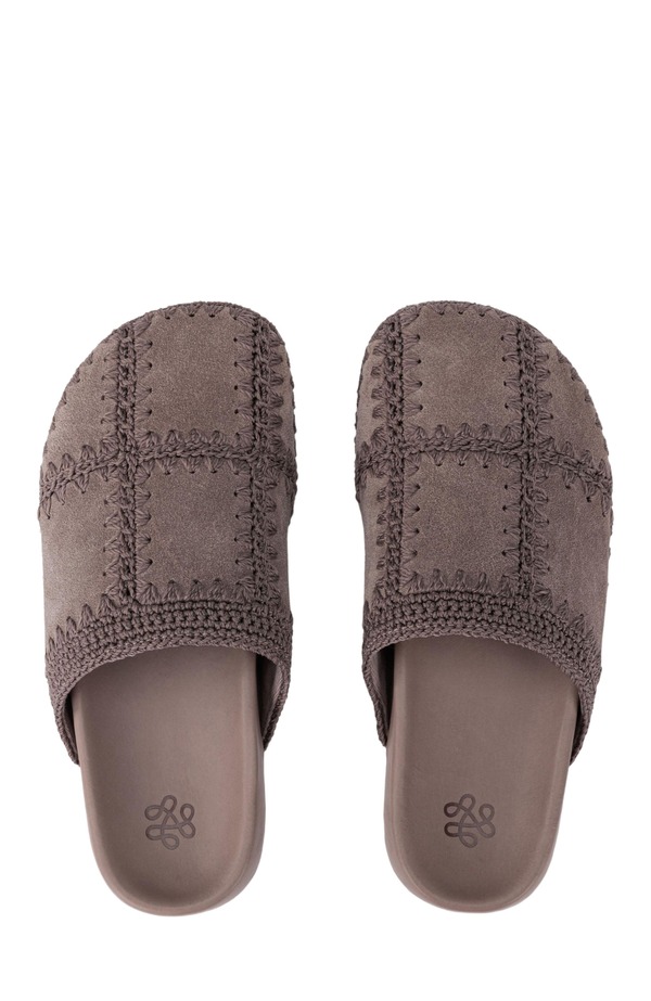 ザサック レディース シューズ サンダル スエードクロス The Sak Bolinasuede Clog Shoe Mushroom Suede Patch