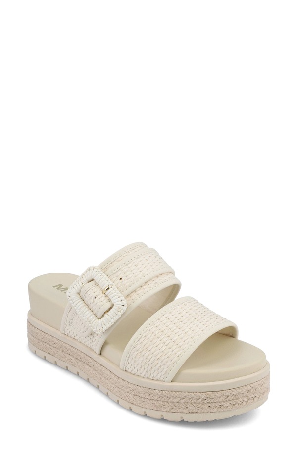 ミア レディース シューズ サンダル プラットホーム MIA Kylian Espadrille Platform Wedge Slide Sandal Bone