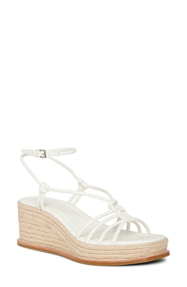 ページ レディース シューズ サンダル プラットホーム アンクル PAIGE Julian Espadrille Ankle Straplatform Wedge Sandal Cream 皮膚軟化剤