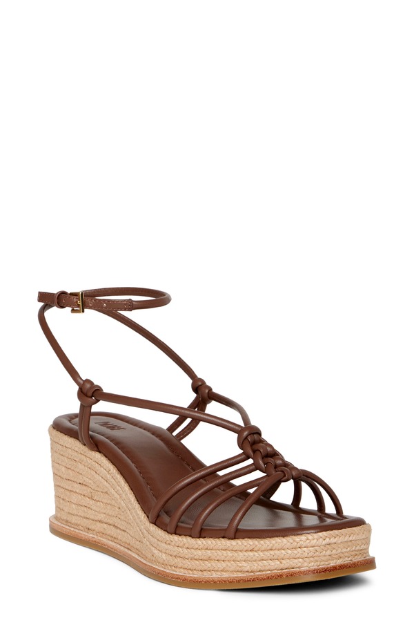 ページ レディース シューズ サンダル プラットホーム アンクル PAIGE Julian Espadrille Ankle Straplatform Wedge Sandal Mahogany