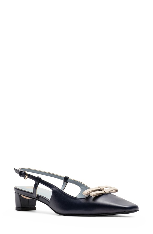 フランセスバレンタイン レディース シューズ パンプス Frances Valentinemma Slingback Pump Navy/ Oyster 米国海軍