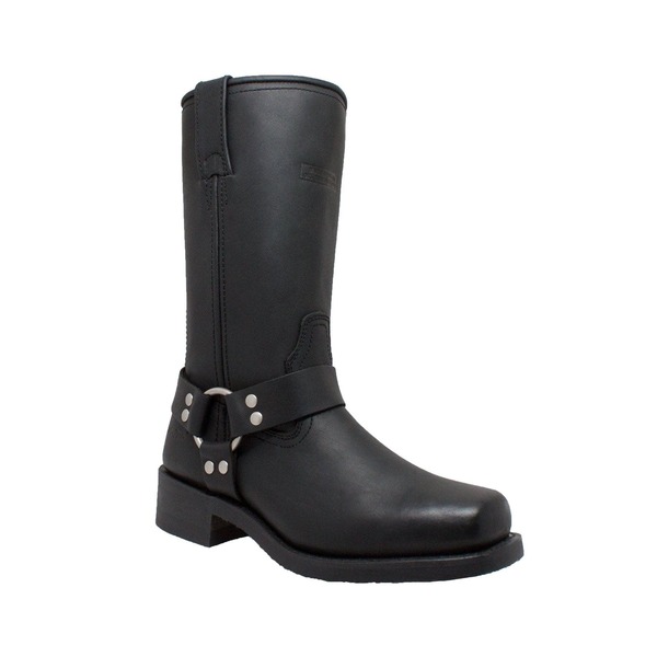居住地テック レディース シューズ ブーツ・レインブーツ AdTec 12\" Harness Boots Black 黒いこと"
