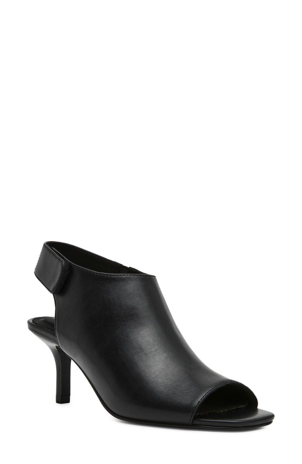 アンクライン レディース シューズ 踵 サンダル アンクル Anne Klein Semanankle Strap Sandal Black Smooth 黒いこと
