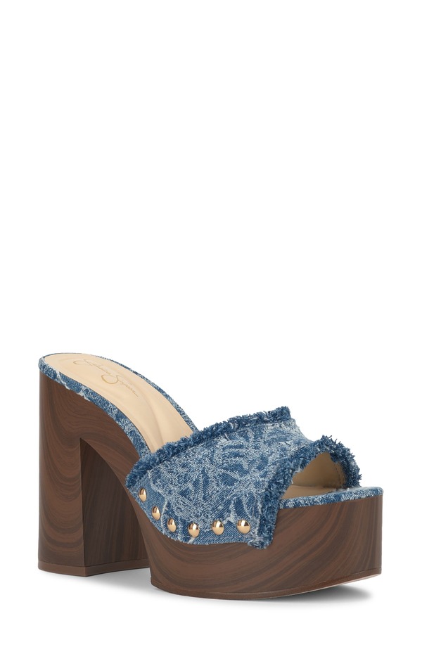 ジェシカシンプソン レディース シューズ 踵 プラットホーム サンダル Jessica Simpson Cezia Platform Sandal Medium Blue 青み