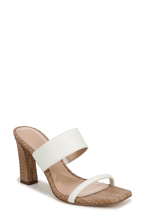 フェイバリット ドーター レディース シューズ ヒール サンダル Favorite Daughter Gabi Block Heel Sandal White Dark Natural ホワイト|ReVida 店