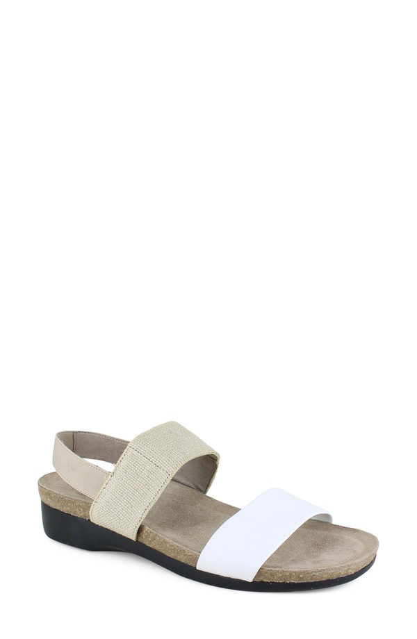 ムンロー レディース シューズ 踵 サンダル Munro Piscesandal White/ Natural 白いこと