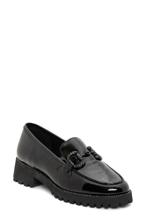 アラ レディース シューズ スリッポン・ローファー ara Krysalia Moc Toe Bit Loafer Black 黒いこと
