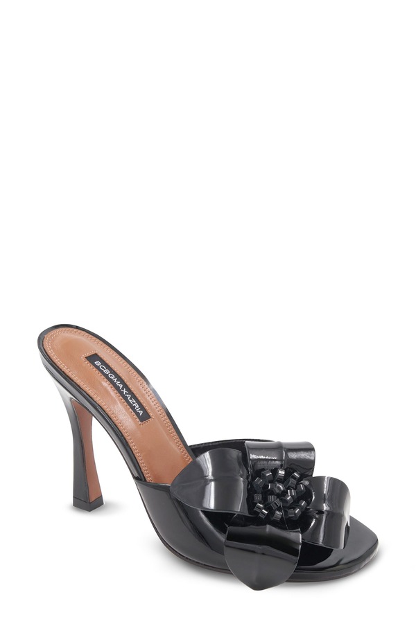 ビーシービージーマックスアズリア レディース シューズ 踵 サンダル BCBGMAXAZRIAeryn Slide Sandal Black 黒いこと