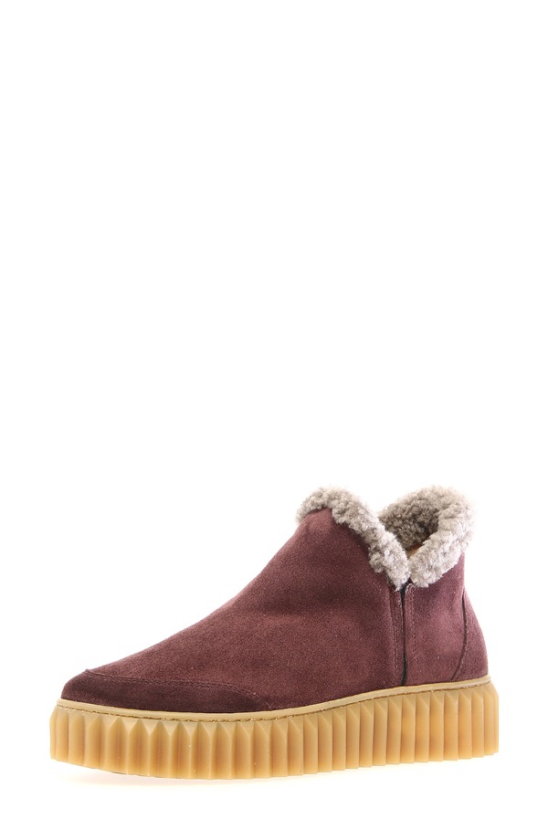 ボイルブランシェ レディース シューズ ブーツ・レインブーツ Voile Blanche Luna Genuine Shearling Lined Bootie Dark Pink サクラ色