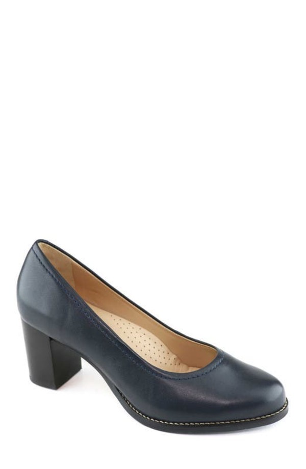 マークジョセフニューヨーク レディース シューズ パンプス なめし革 Marc Joseph New York NYC Leather Pump Navy Napa 米国海軍