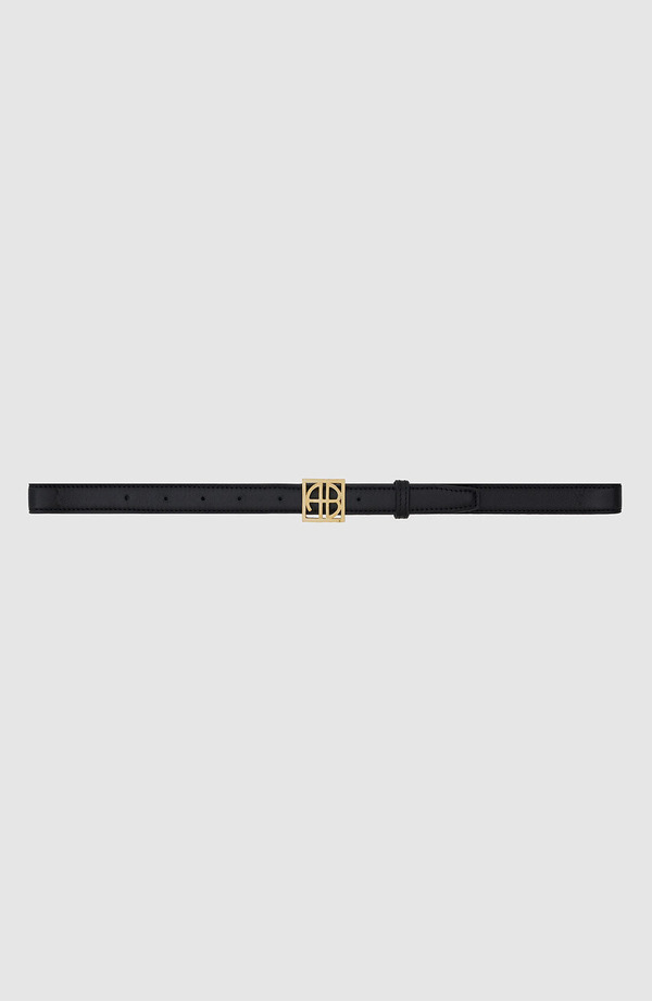 アニービン レディース 佩び物 胴締め ANINE BING Monogram Belt Black 黒いこと