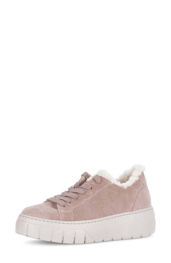 ガボール レディース シューズ スニーカー プラットフォーム Gabor 73.221 Faux Fur Lined Platform Sneakerosewood｜ReVida 店