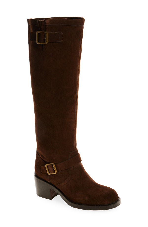 ジェフリー キャンベル レディース シューズ ブーツ・レインブーツ Jeffrey Campbell Appalachia Knee High Boot Brown Suede 赤銅色