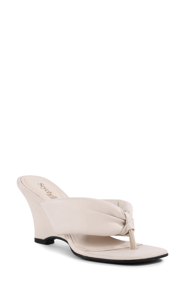セイシェルズ レディース シューズ 踵 Seychelles Wishing Well Wedge Flip Flop Off White 象牙色