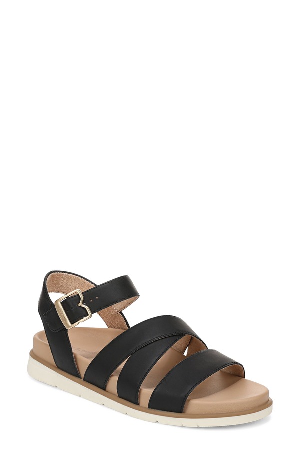御医者さん・肩かけ レディース シューズ サンダル Dr. Scholl\u0027s Free Life Quarter Strap Sandal Black 黒いこと