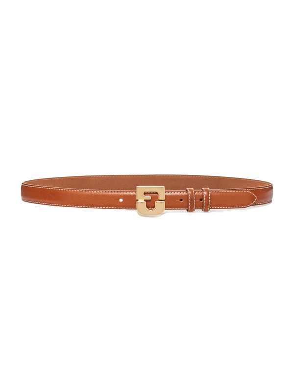 ジェラルド・ダレル レディース 付属物 三尺帯 なめし革 GERARDARELe Lauren Slim Leather Belt Camel 駱駝