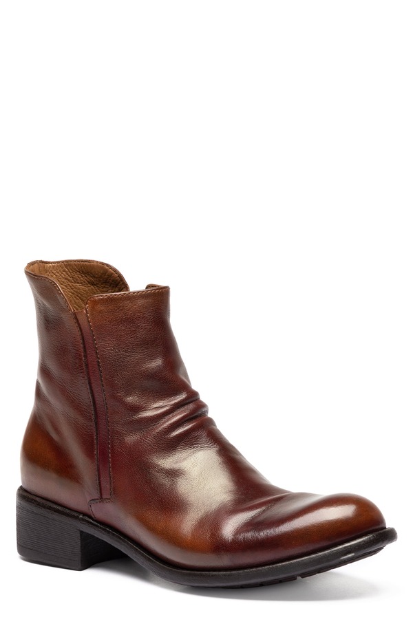 オフィチーネクリエイティブ レディース シューズ ブーツ・レインブーツ なめし革 Officine Creative Lis 001 Leather Zipped Boot Brown 赤銅色