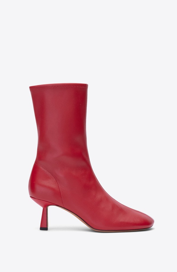 スリーワンフィリップリム レディース シューズ ブーツ・レインブーツ 3.1 Phillip Lim ID Stretch Glove Boot Lipstick Red 赤いこと