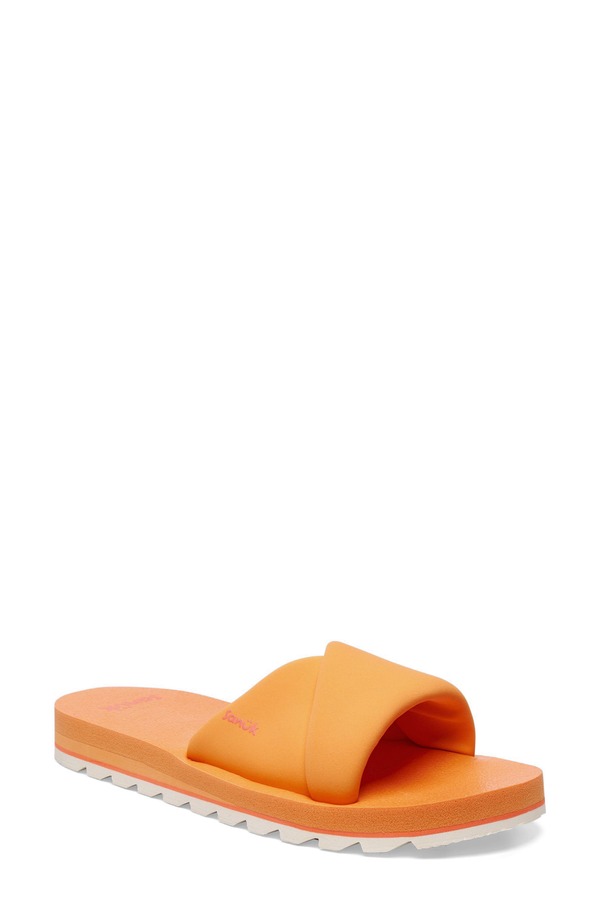 サヌーク レディース シューズ サンダル Sanuk Yoga Slide Sandal Papaya｜ReVida 店