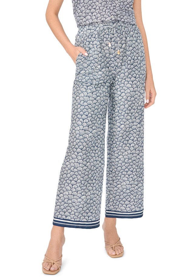 セセ レディース ボトムス レギンス 刷り上げる ズボン下 CeCe Border Print Pants Classic Navy 米国海軍