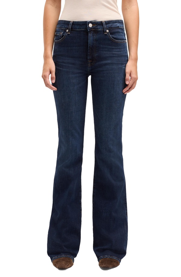 セブンフォーオールマンカインド レディース ボトムス デニムパンツ ブーツカット ブーツ ジーンズ 7 For All Mankind The Leggy Bootcut Jeans Midnight Fade|ReVida 店