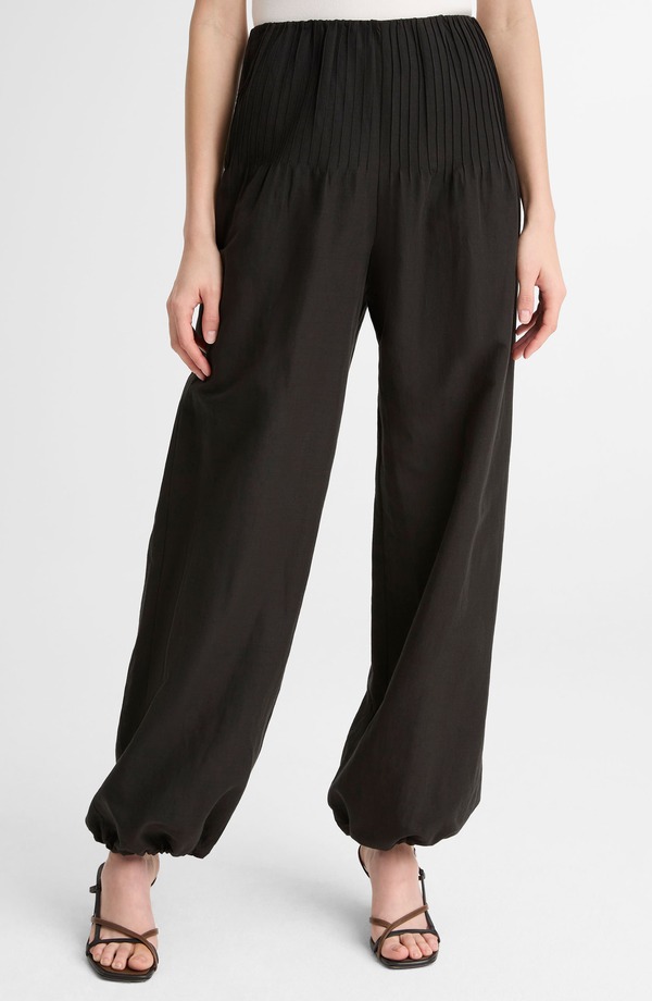 ヴィンス レディース ボトムス レギンス ズボン下 Vince Pintuck Detail Balloon Pants Black 黒いこと