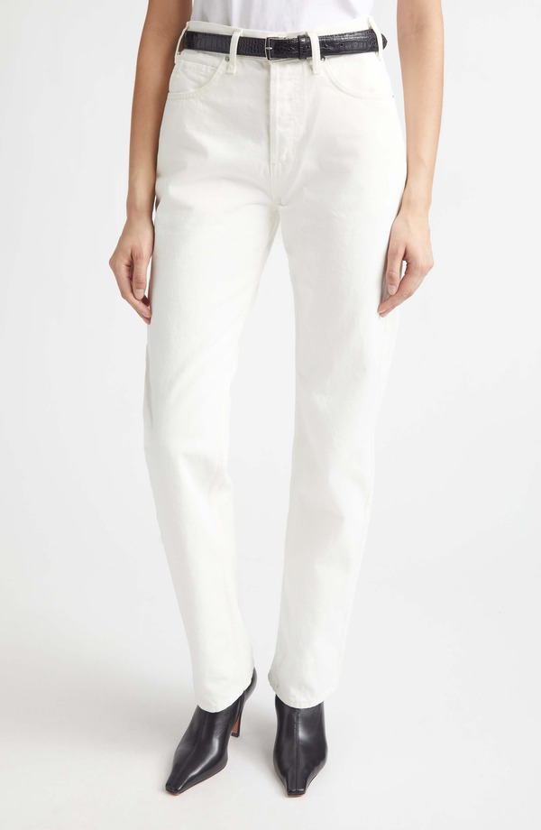 ニリロータン レディース ボトムス ジーンズズボン下 デニム Nili Lotan Briana Jeans Cream 皮膚軟化剤