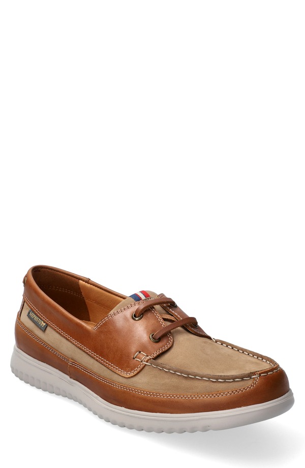 メフィスト メンズ シューズ スリッポン・ローファー Mephisto Trevis Boat Shoe Taupe Leather トープ