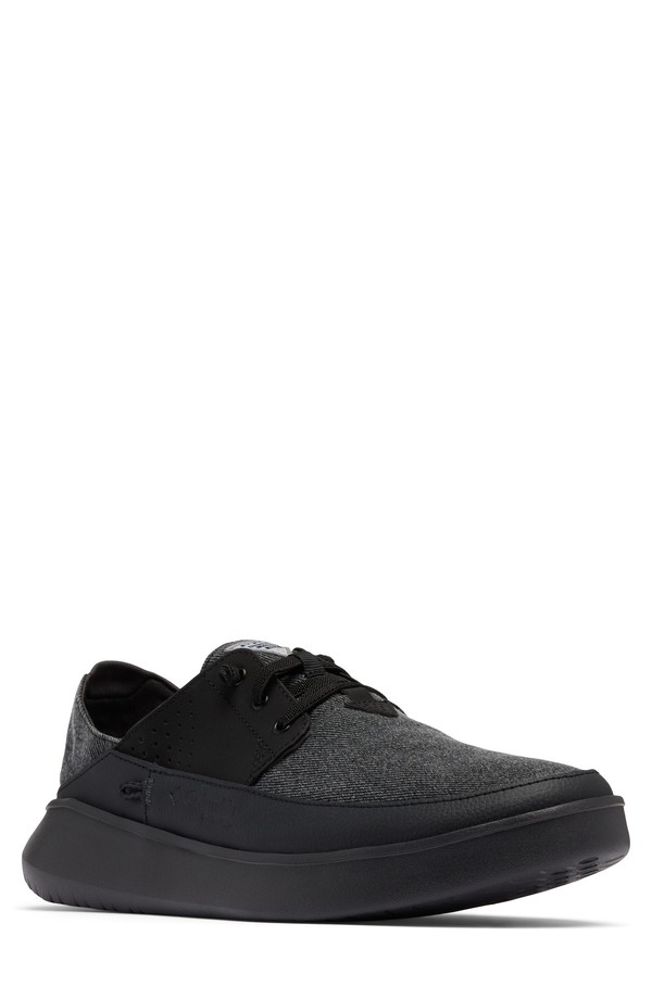 コロンビア メンズ シューズ スニーカー Columbia PFG Boatside Relaxed Slip-On Sneaker Black/ Shark 黒いこと