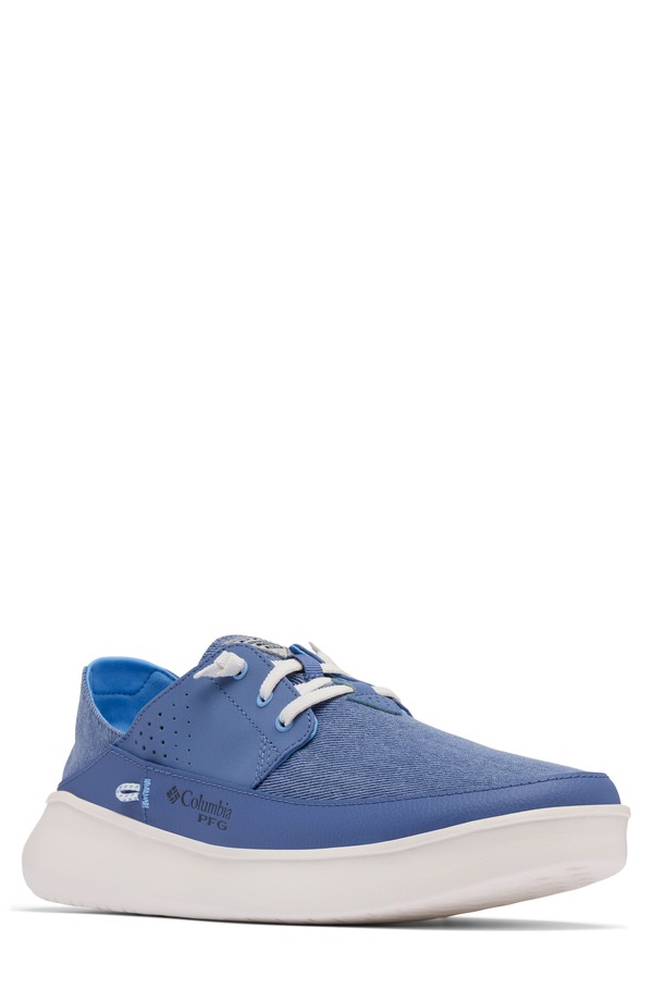 コロンビア メンズ シューズ スニーカー Columbia PFG Boatside Relaxed Slip-On Sneaker Bluebell/ White Cap 白いこと