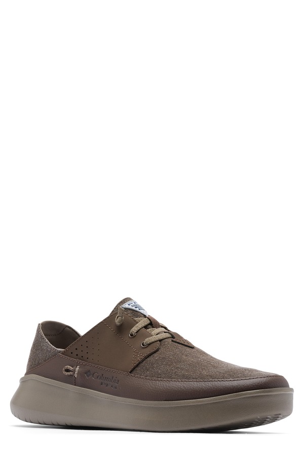 コロンビア メンズ シューズ スニーカー Columbia PFG Boatside Relaxed Slip-On Sneaker Espresso Ii/ Wet Sand 砂子