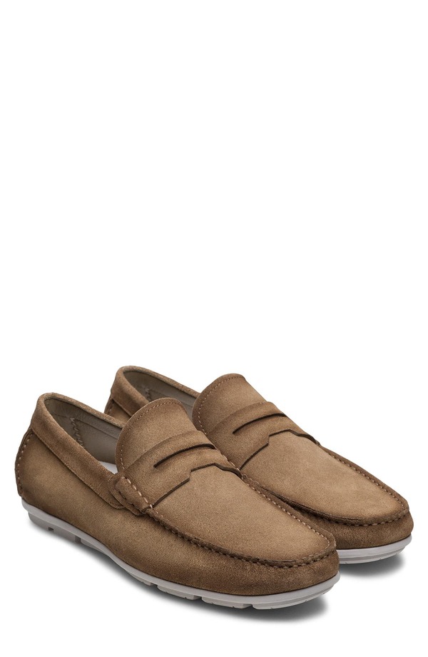 マグナーニ メンズ シューズ 置き目毛皮 Magnanni Monterey Penny Loaferocia Suede