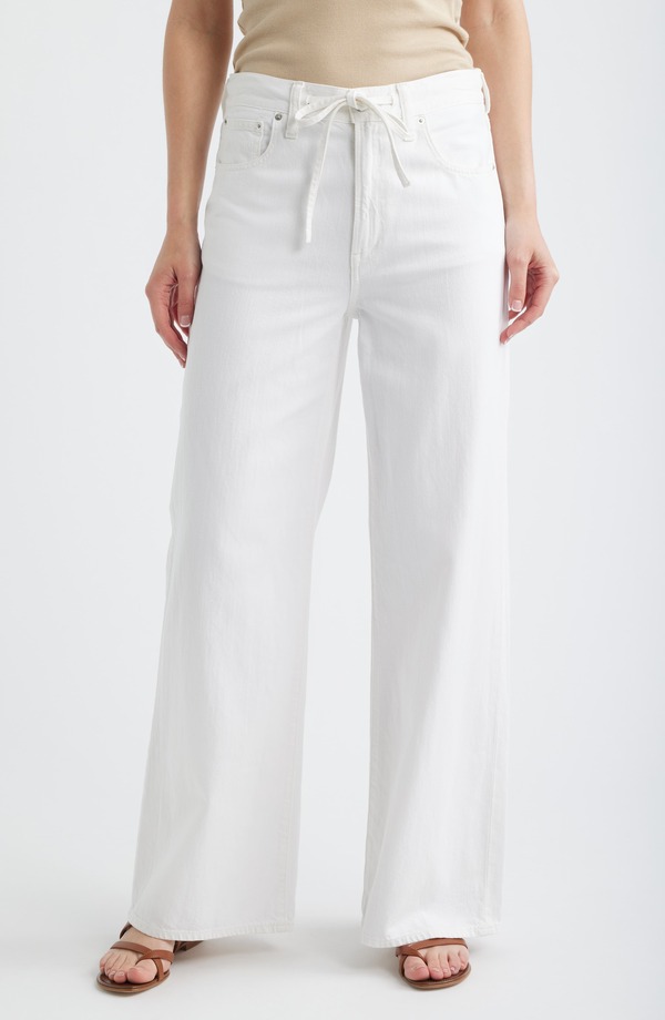 メイドウェル レディース ボトムス ジーンズズボン下 ワイドレッグ デニム Madewell The Ultimate Wide Leg Jeans インチ Tile White 白いこと