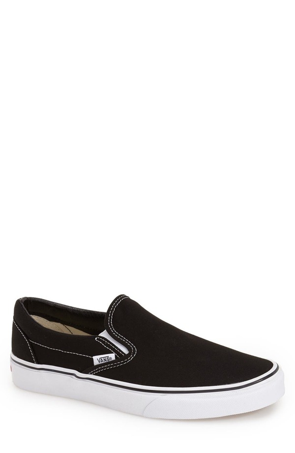 バンズ メンズ シューズ スニーカー Vans Classic Slip-On Sneaker Black 黒いこと