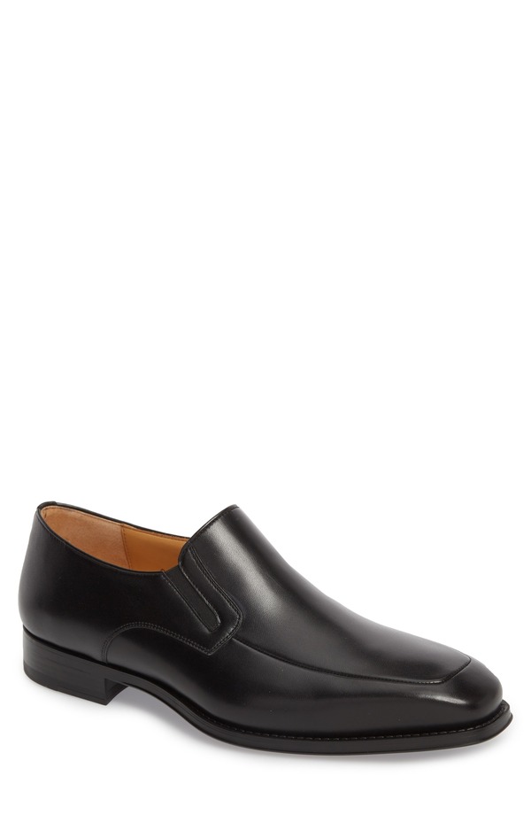 マグナーニ メンズ シューズ スリッポン・ローファー Magnanni Fabricio Apron Toe Slip-On Black 黒いこと