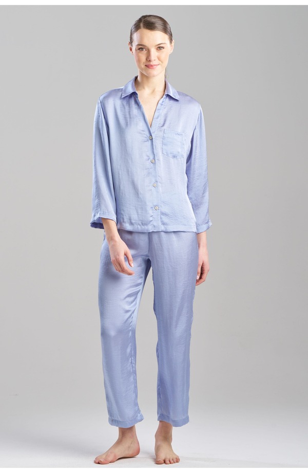 ナトリ レディース アンダー御召しもの ナイト爵御召しもの Natori ASHLEY Iconotch PJ Set French Blue 青碧