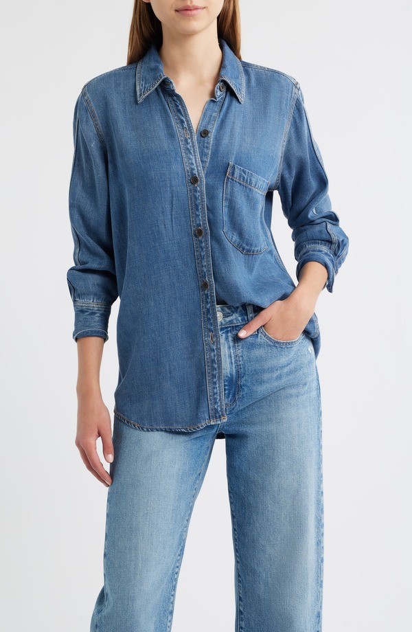 レイルズ レディース トップス プルオーバー ジーンズ Rails Atticus Denim Button-Up Shirt Antique Blue 青色