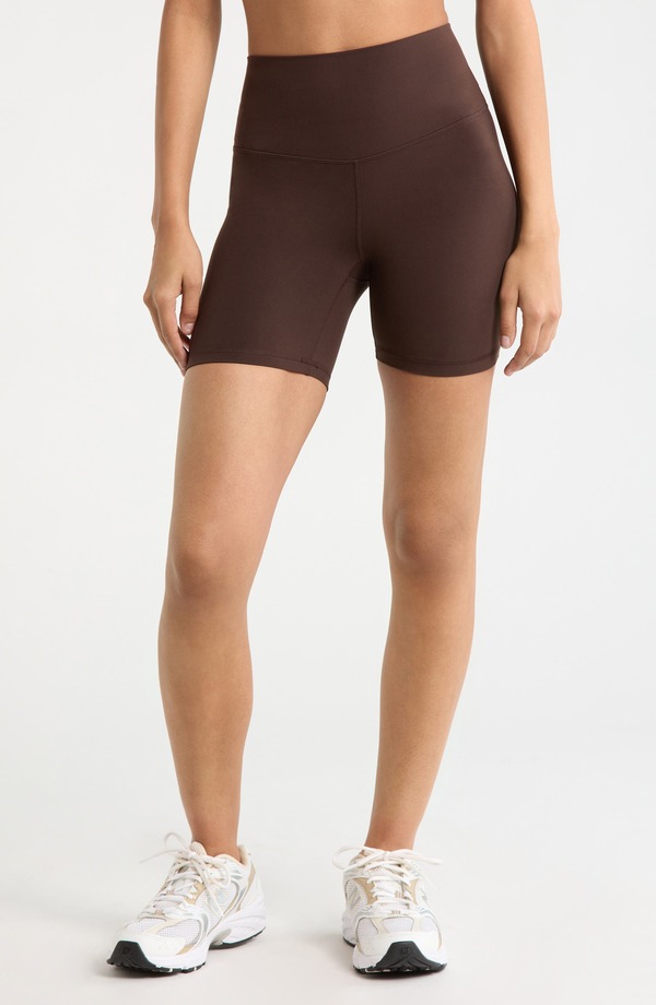 ゼラ レディース ボトムス 二分の一ズボン下・さる股引き 遊撃手ズボン下 Zella Studio Luxe Bike Shorts Brown Mole 赤銅色