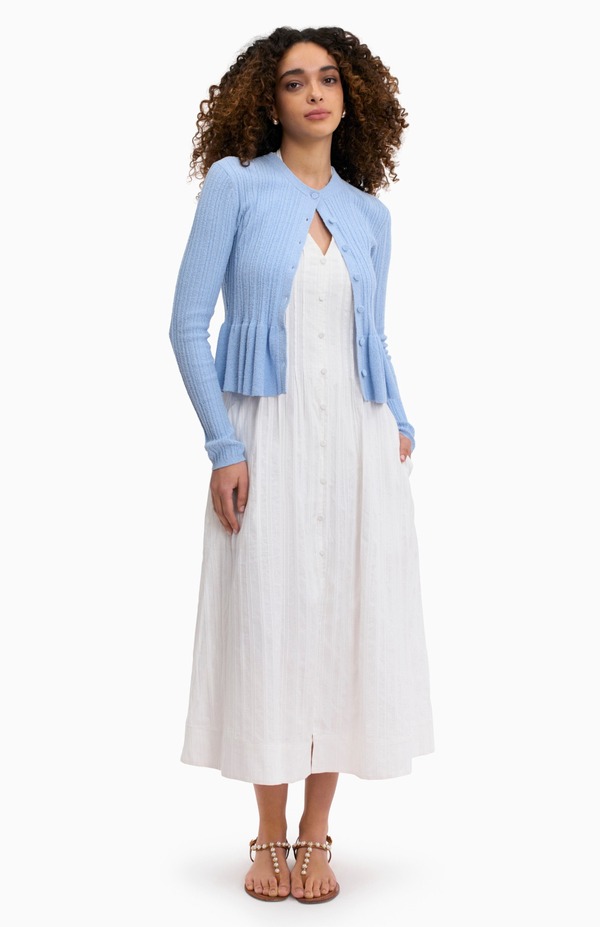 レベッカテイラー レディース アウター パーカー・スウェット ジレー 編み物 Rebecca Taylor Boucle Knit Cardigan Azure