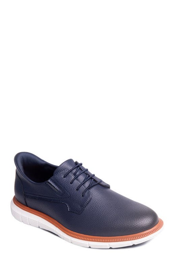 マークジョセフニューヨーク メンズ シューズ オックスフォード なめし革 Marc Joseph New York Cloud Street Hands Free Technology Leather Plain Toe Oxford Navy Grainy Leather 米国海軍