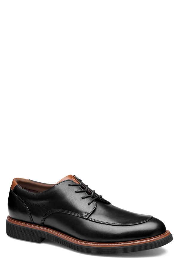 ジョンストンアンドマーフィー メンズ シューズ ダービー Johnston & Murphy Tyson Moc Toe Derby Black Full Grain ブラック｜ReVida 店