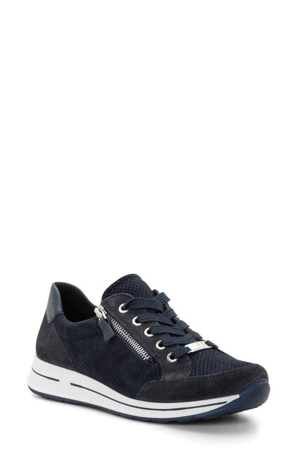 アラ レディース シューズ スニーカー ara Oleanna Zip Sneaker Midnight Blue ブルー