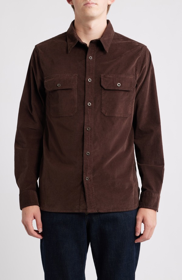 エージー メンズ トップス シャツ AG Curtis Classic Fit Button-Up Work Shirt Sulfuraw Umber