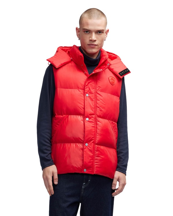 パジャール メンズ アウター 上衣・上衣 キルティング より良い Pajar Channel Quilted Puffer Vest Current Red 赤いこと