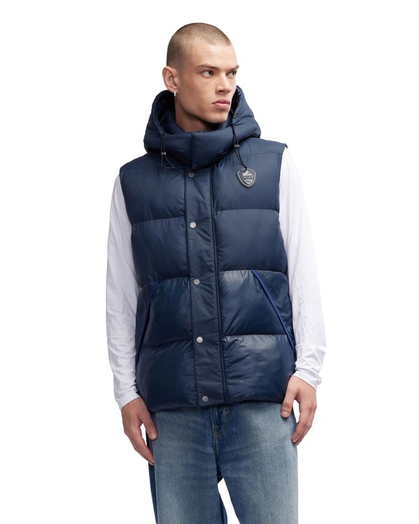 パジャール メンズ アウター 上衣・上衣 キルティング より良い Pajar Channel Quilted Puffer Vest Navy 米国海軍