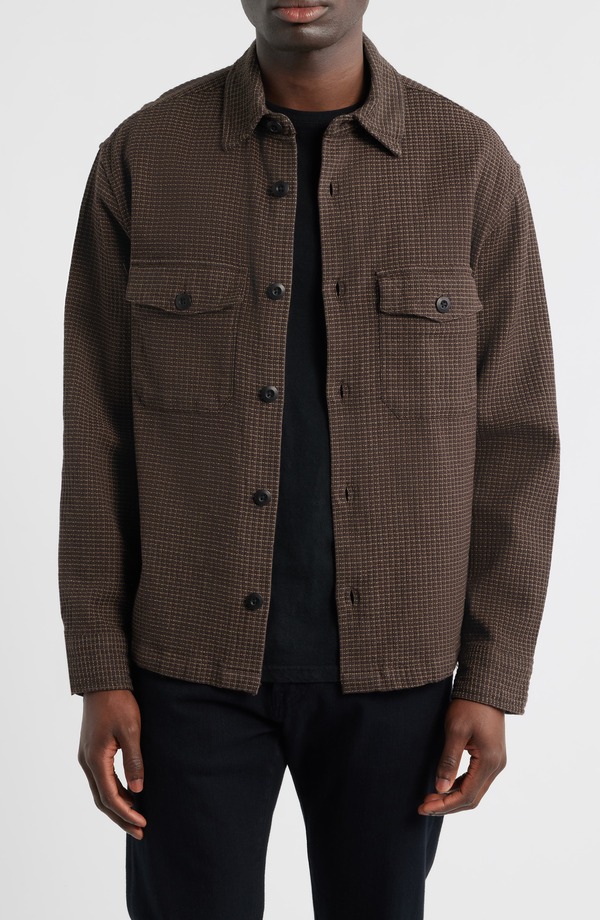 オールセインツ メンズ トップス シャツ リラックスフィット AllSaints Kanda Relaxed Fit Button-Up Shirt Brown ブラウン